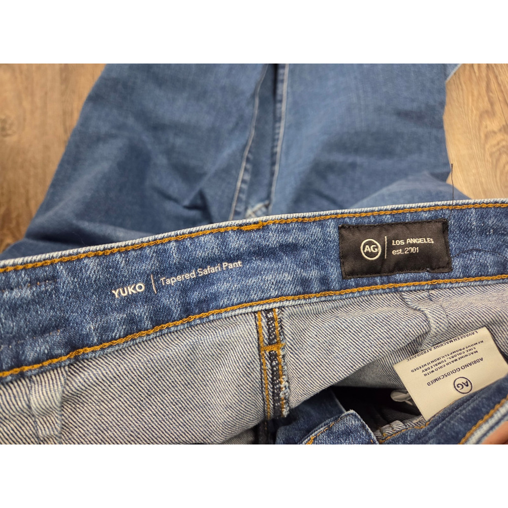 AG Adriano Goldschmied Yuko High Waist Safari Tapered Leg Jeans 23 - Picture 7 of 8